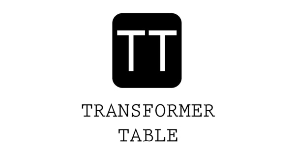 Transformer Table png